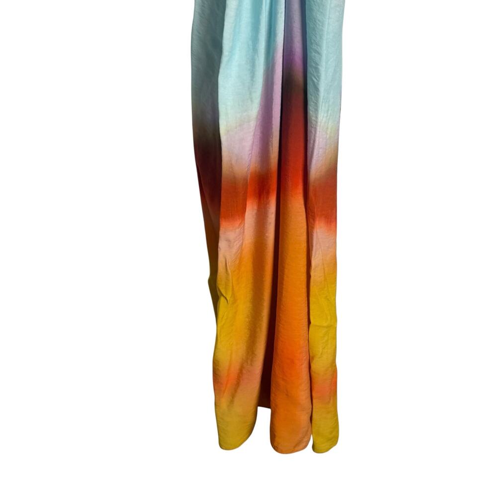Jonathan Simkhai Alfie Multicolor Ombre Dip Dye Cut Out Sleeveless Maxi Dress S - Picture 7 of 11